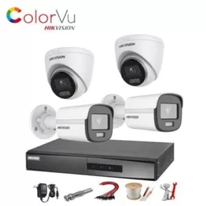 Trọn Bộ 4 Camera Hikvision IP 2MP ĐÊM CÓ MÀU