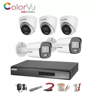 Trọn Bộ 5 Camera Hikvision IP 2MP ĐÊM CÓ MÀU